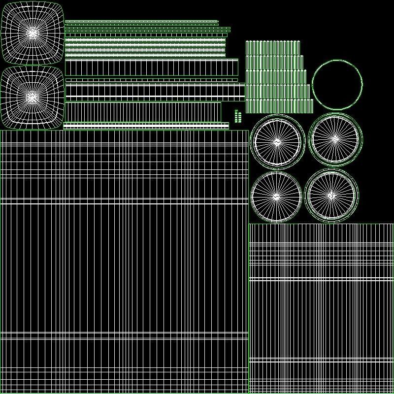 Square Yogurt Bottle Low High Poly 3D model_8