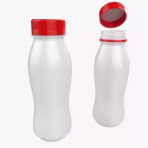 200ml 7oz Yogurt Bottle Low High Poly