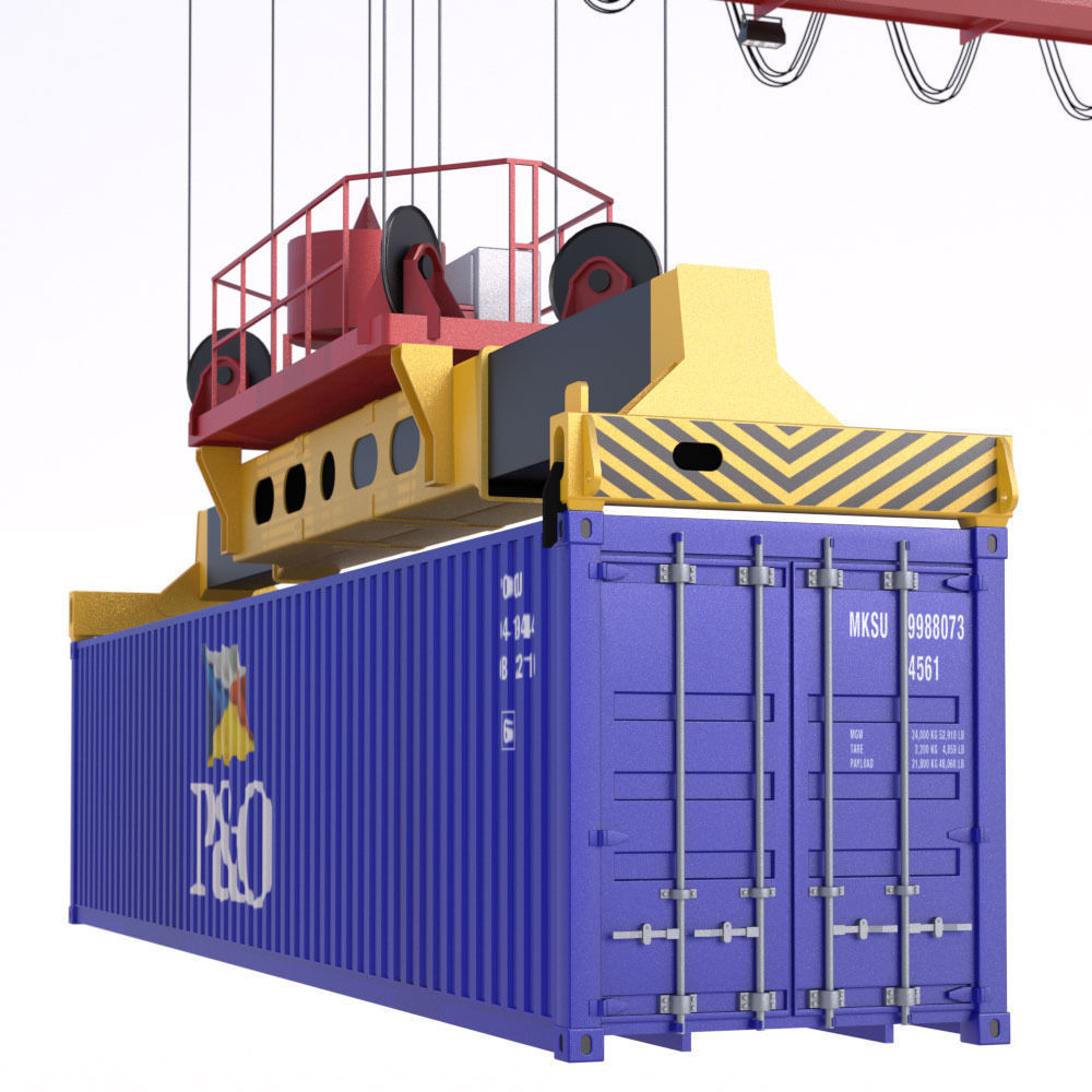 RTG Gantry Crane Kalmar 3D model_9