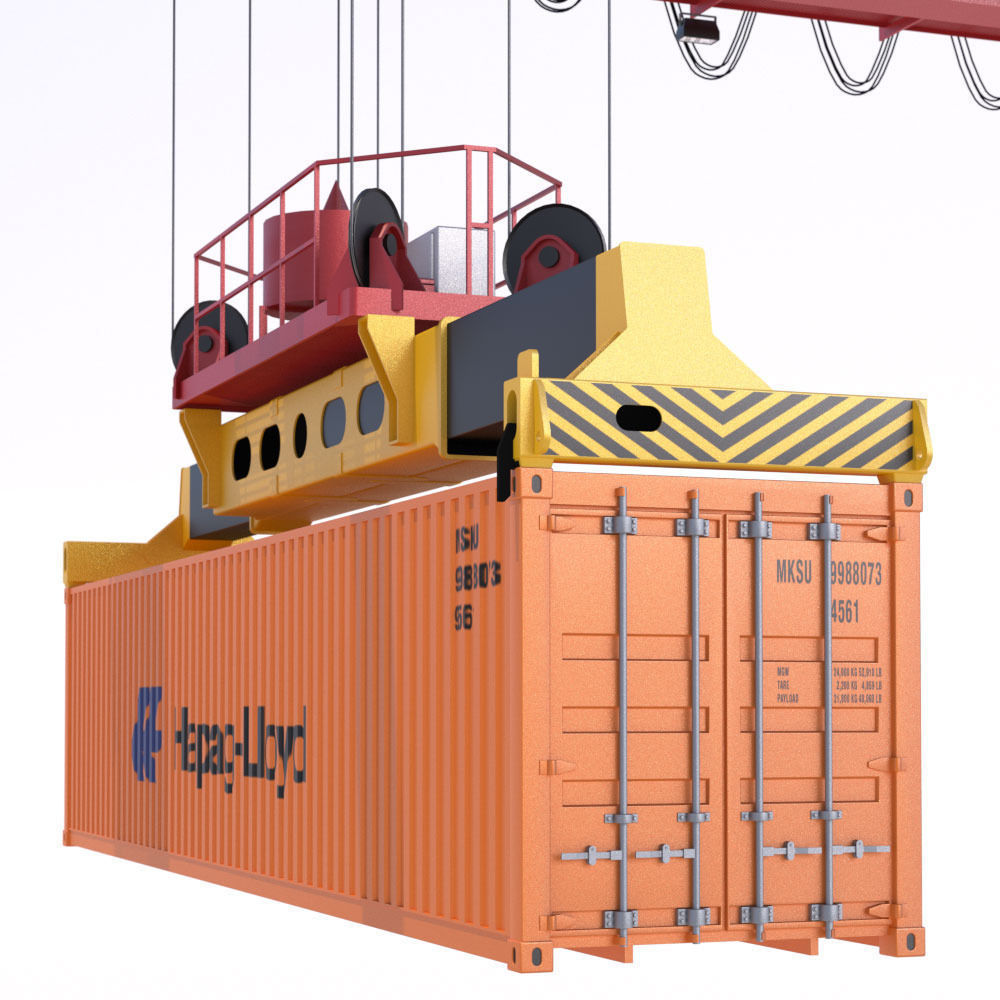 RTG Gantry Crane Kalmar 3D model_11