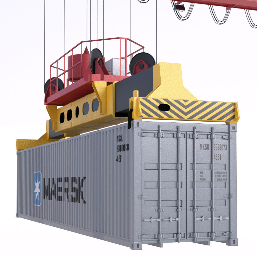 RTG Gantry Crane Kalmar 3D model_10