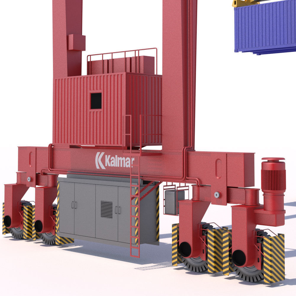 RTG Gantry Crane Kalmar 3D model_7