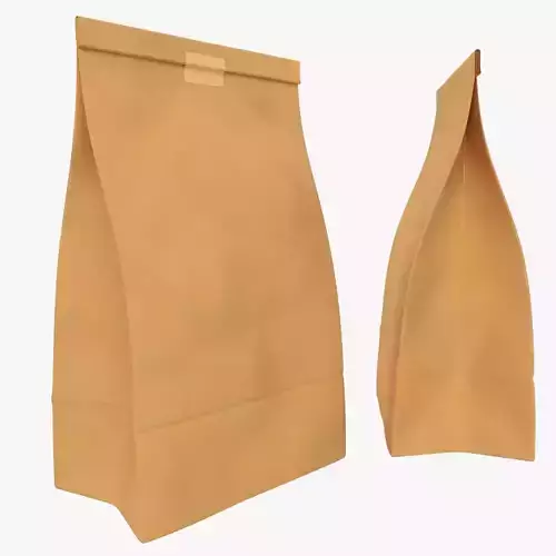 Paper Coffee Bag Wide 250gr Low High Poly