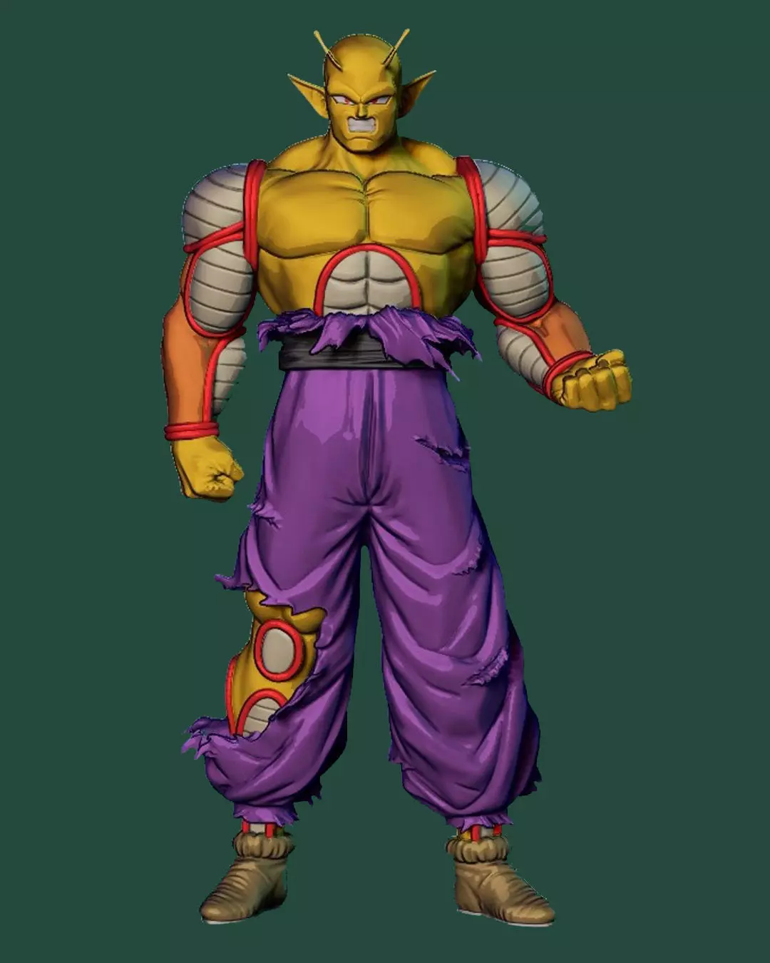 Piccolo dragon ball character clothing 3D print model_0