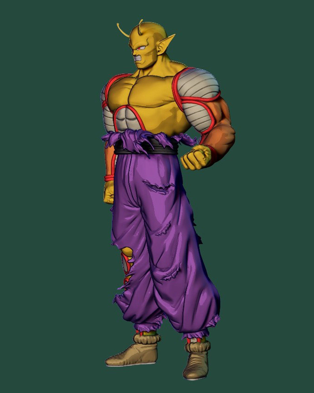 Piccolo dragon ball character clothing 3D print model_2