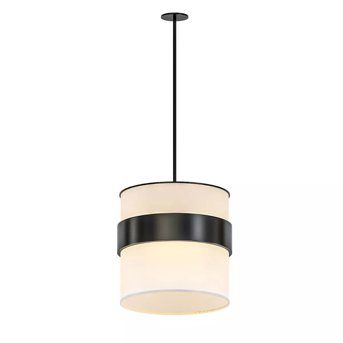 BAMBA drum pendant light with shade 3D model_0
