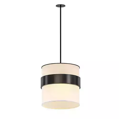 BAMBA drum pendant light with shade