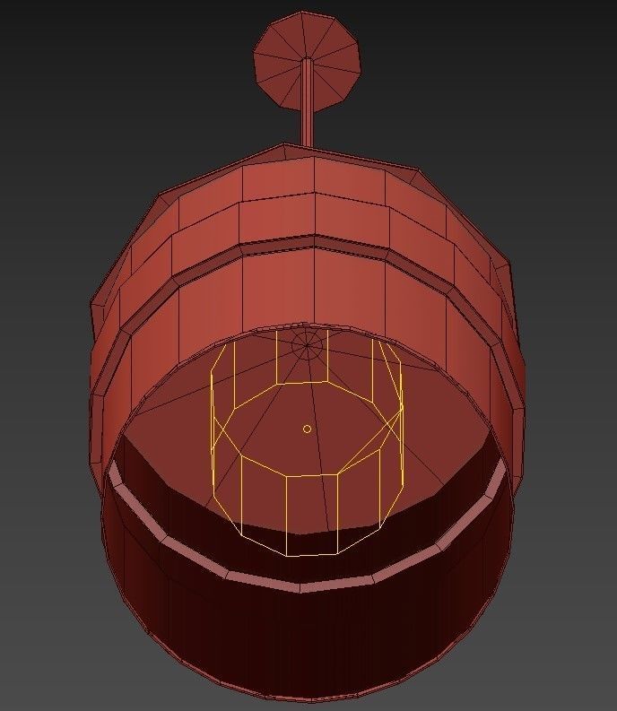 BAMBA drum pendant light with shade 3D model_2