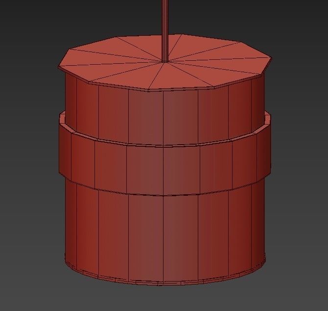 BAMBA drum pendant light with shade 3D model_3