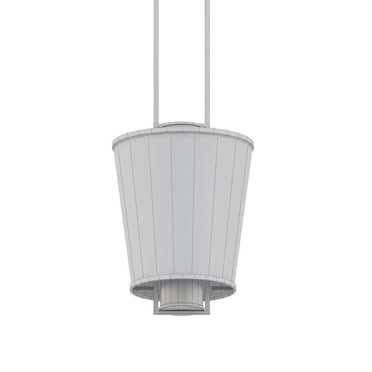 LUCERNE light fixture with glass shade and metal frame 3D model_4