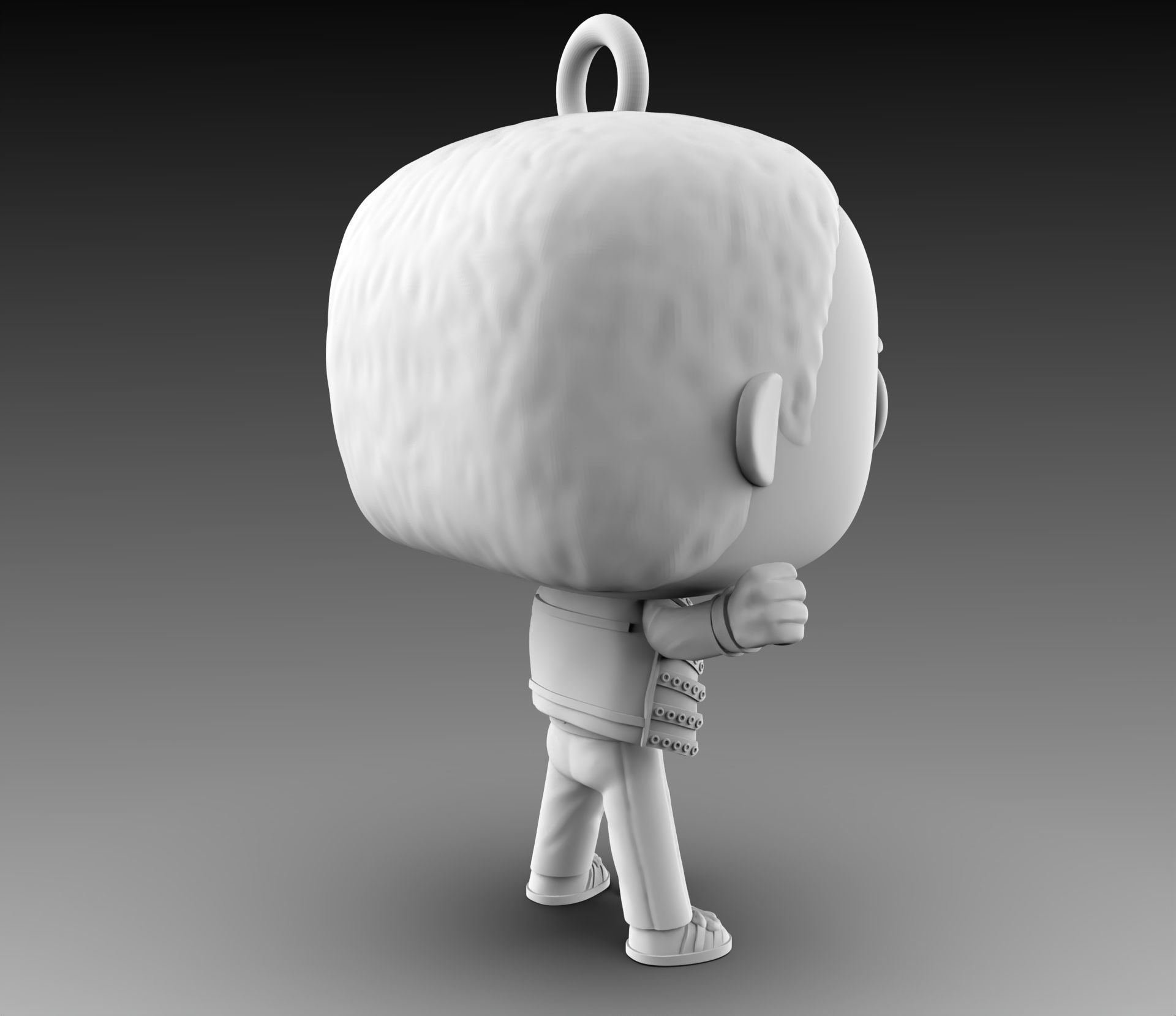 Fredie Mercury Keychain Funko Pop 3D print model_5
