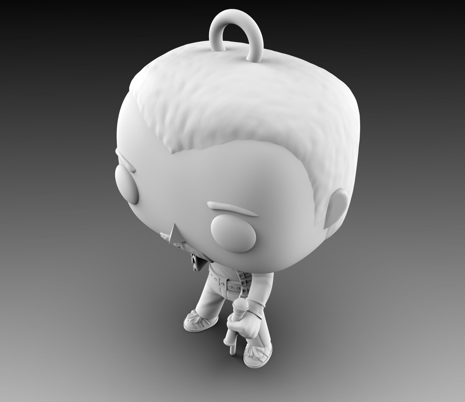 Fredie Mercury Keychain Funko Pop 3D print model_12