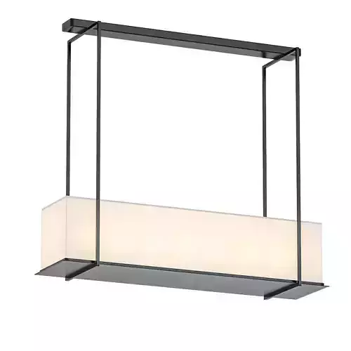 tippett rectangular light fixture with frame and glass