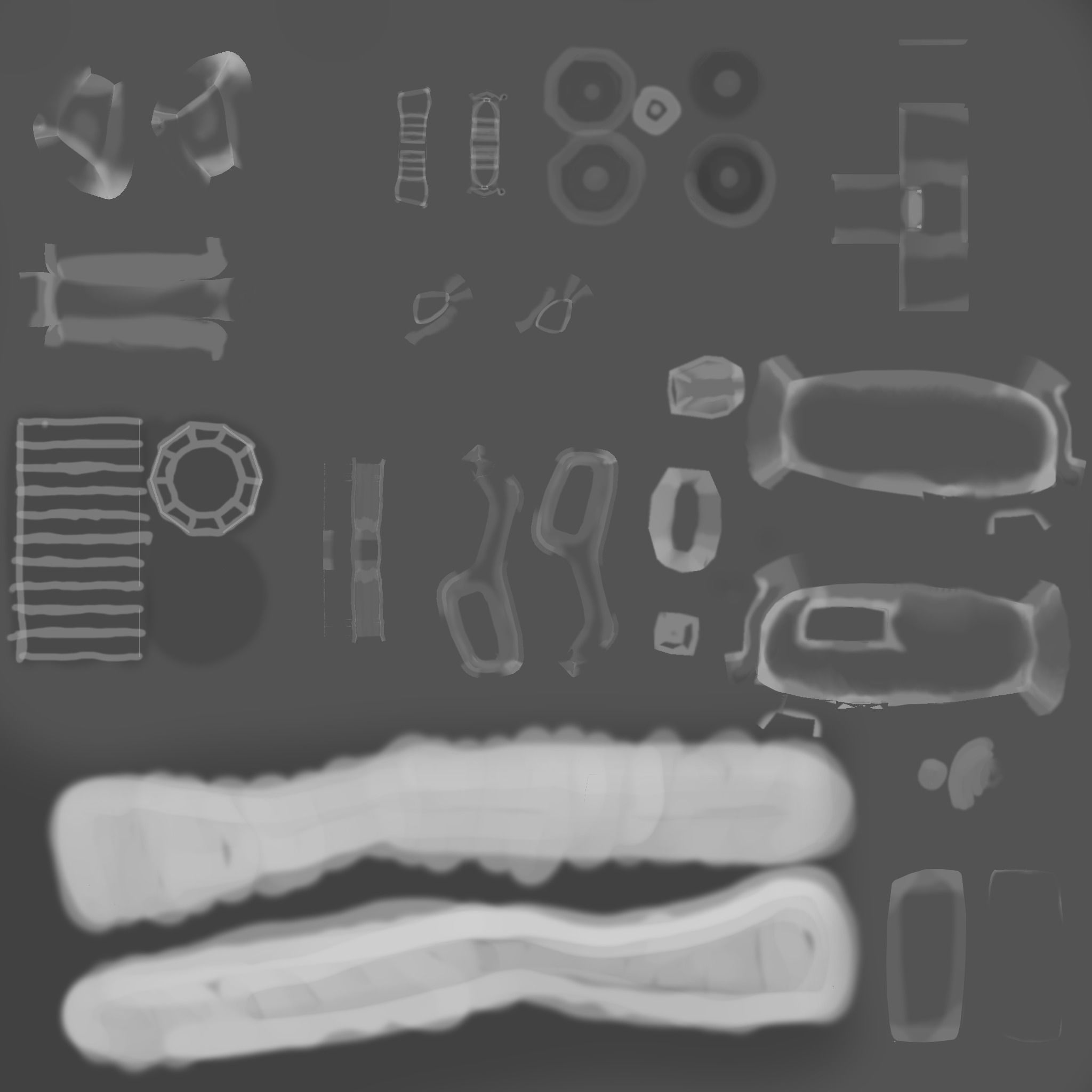 LeverActionRifle gun with wooden handle Low-poly 3D model_7