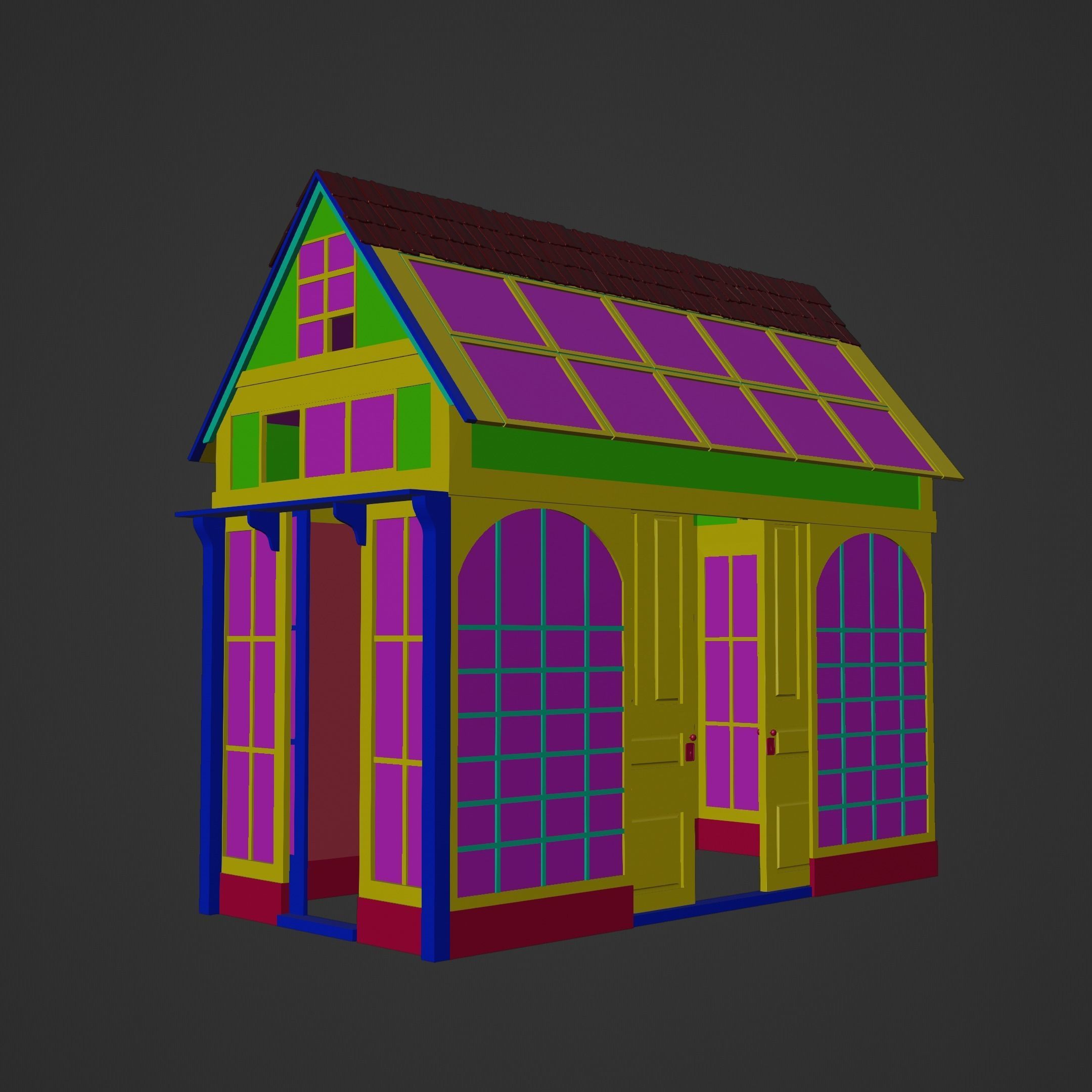 Greenhouse 3D model_4
