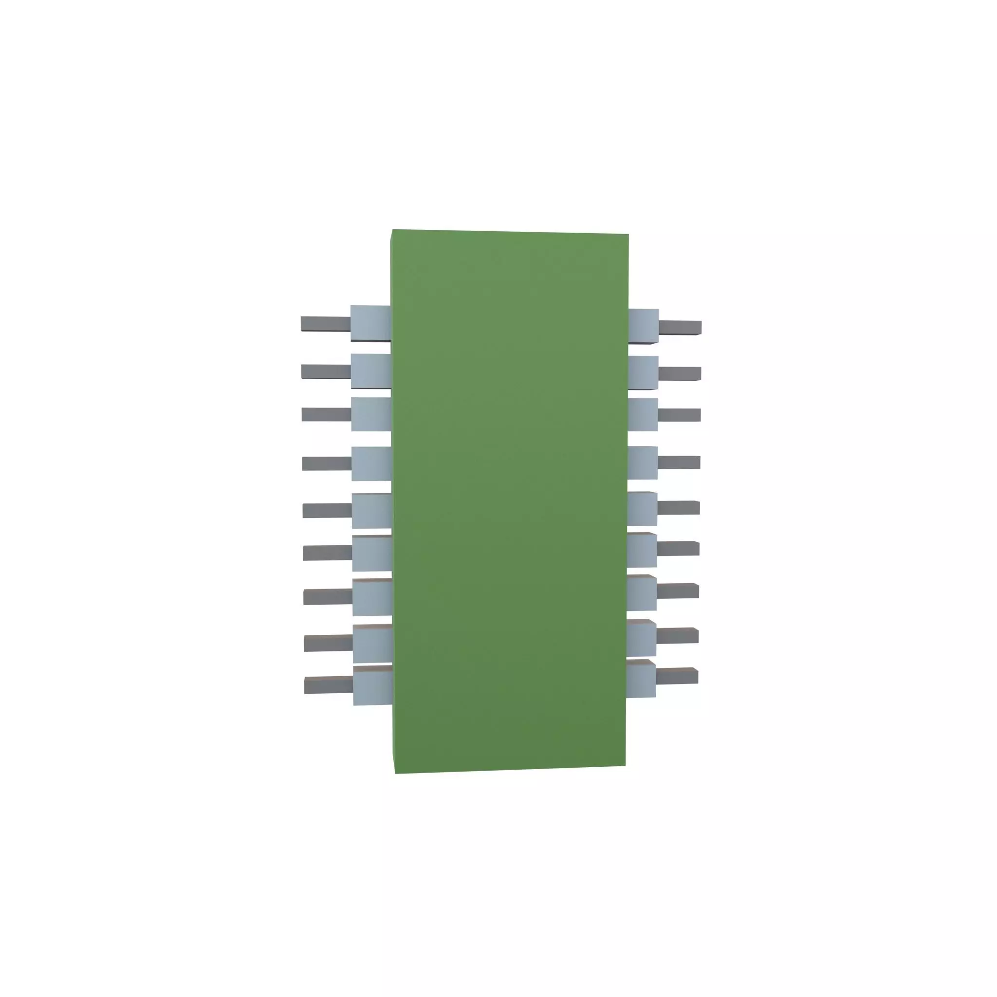 Microchip Symbol V2 001 Low-poly 3D model