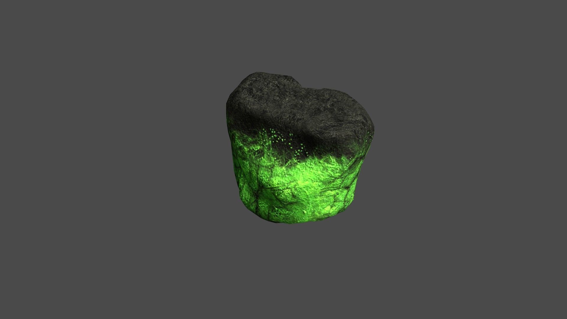 Short Flat Rocks - Toxic Low-poly 3D model_10