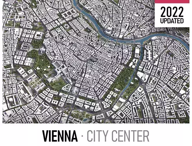 Vienna Low-poly 3D model