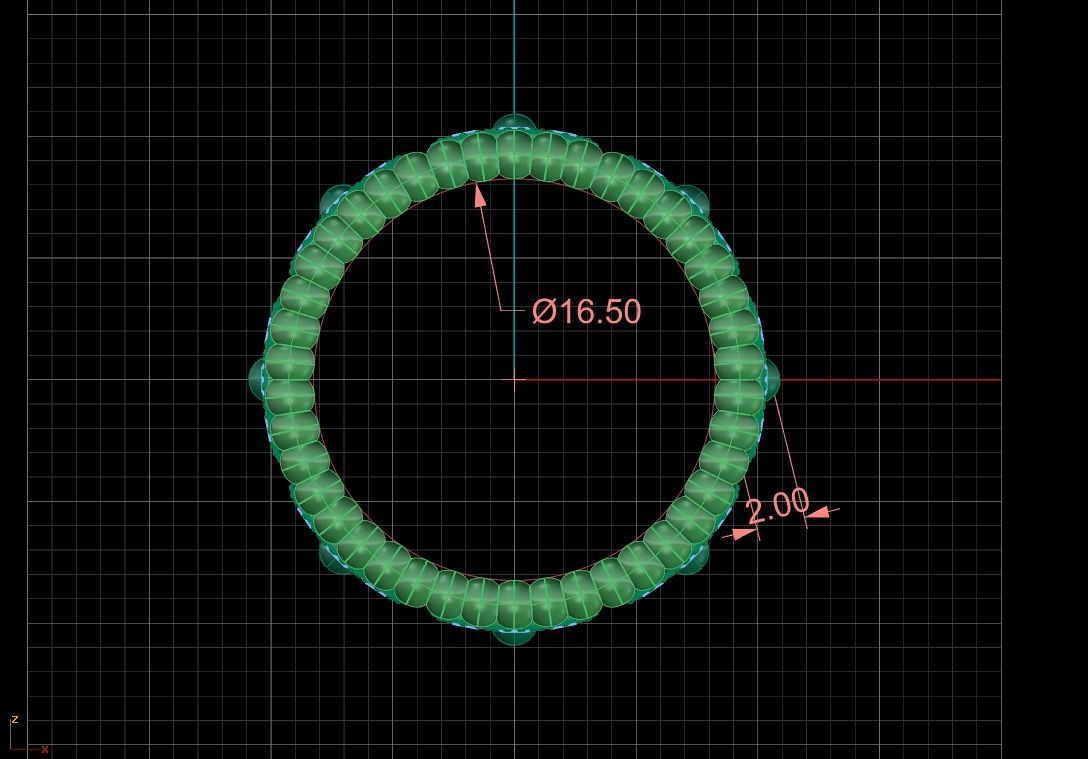 Ring Perlee Clovers 001 3D print model_5