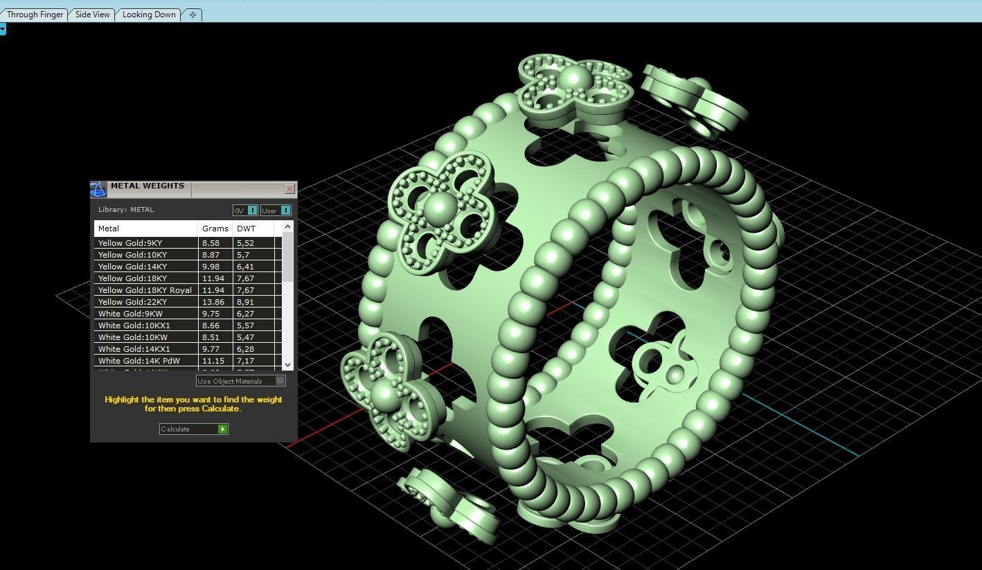 Ring Perlee Clovers 003 3D print model_5