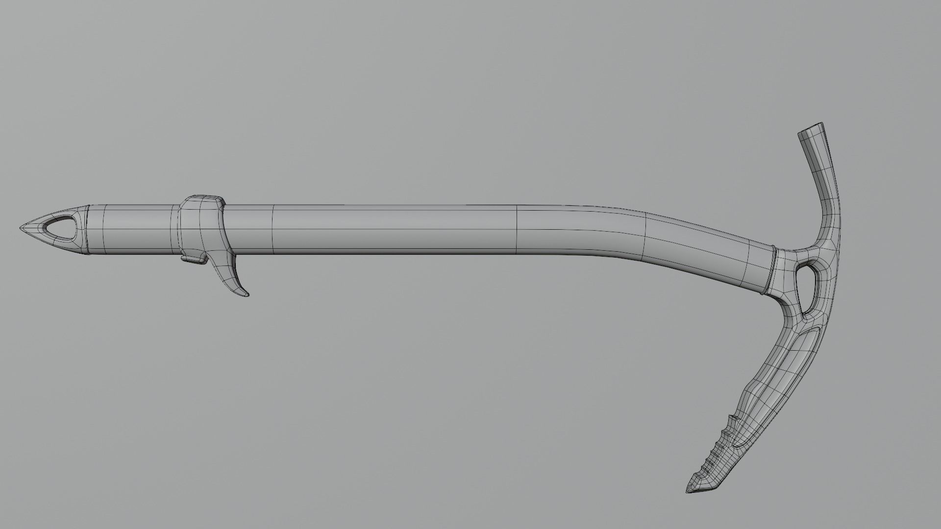 Ice Axe Low-poly 3D model_5