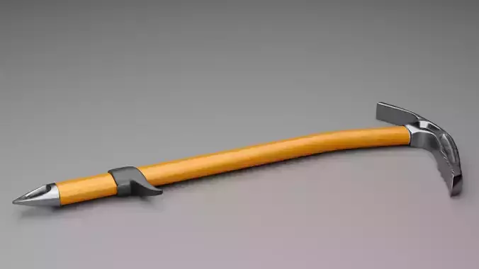 Ice Axe Low-poly 3D model