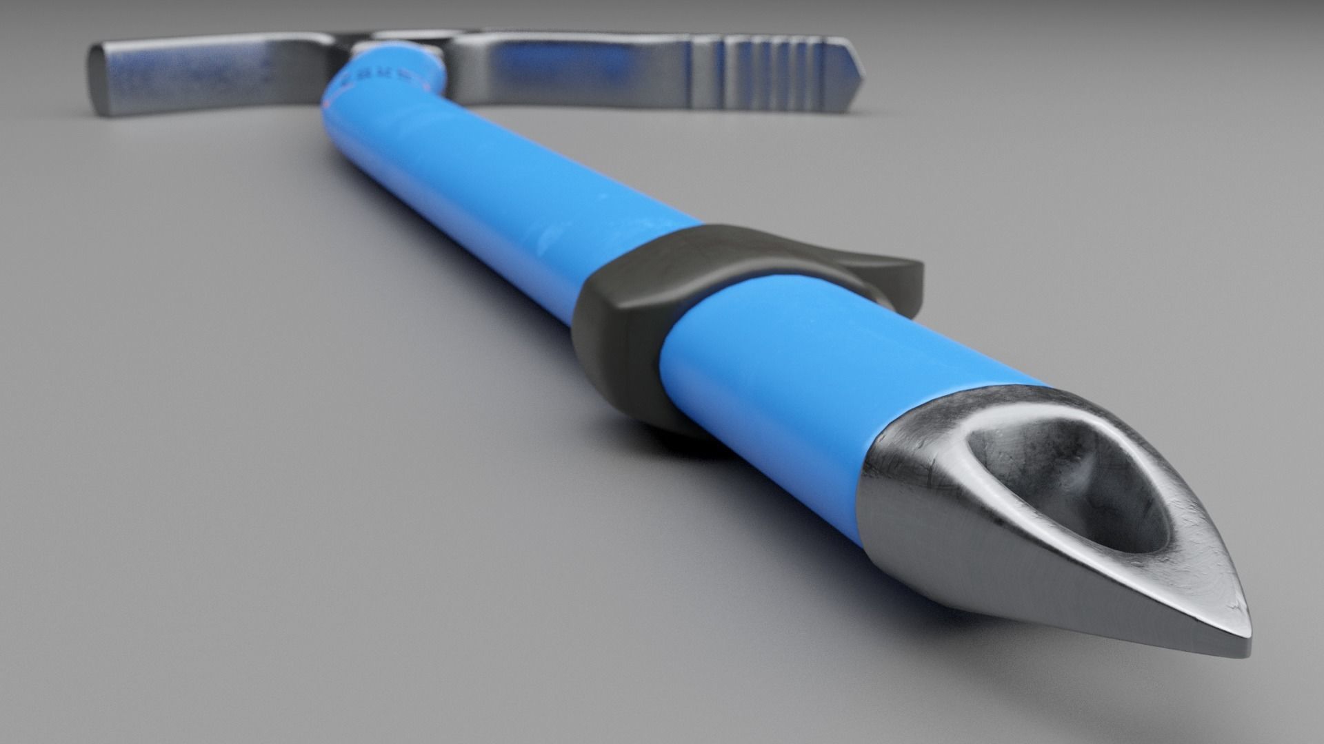 Ice Axe Low-poly 3D model_7