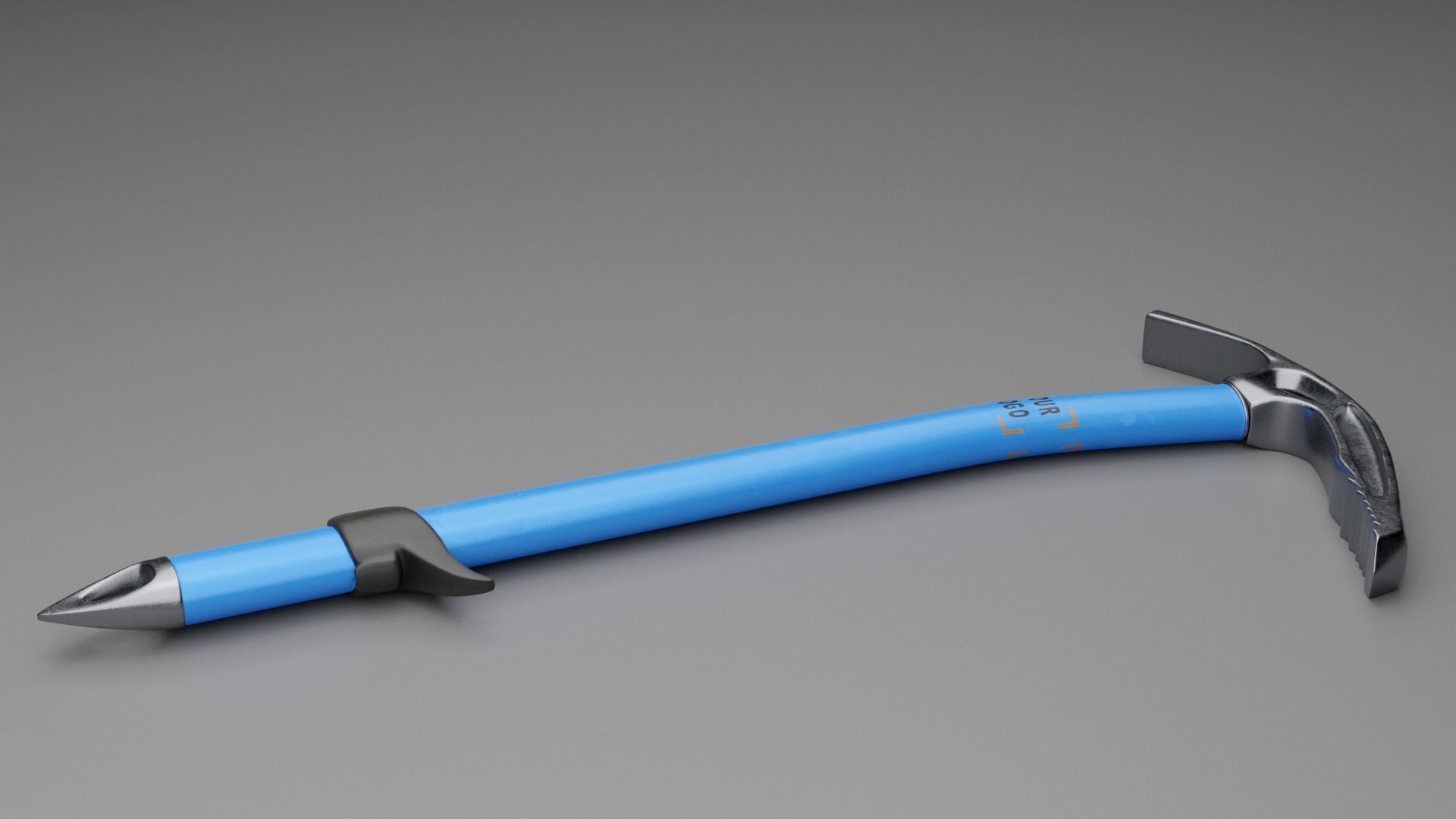 Ice Axe Low-poly 3D model_2