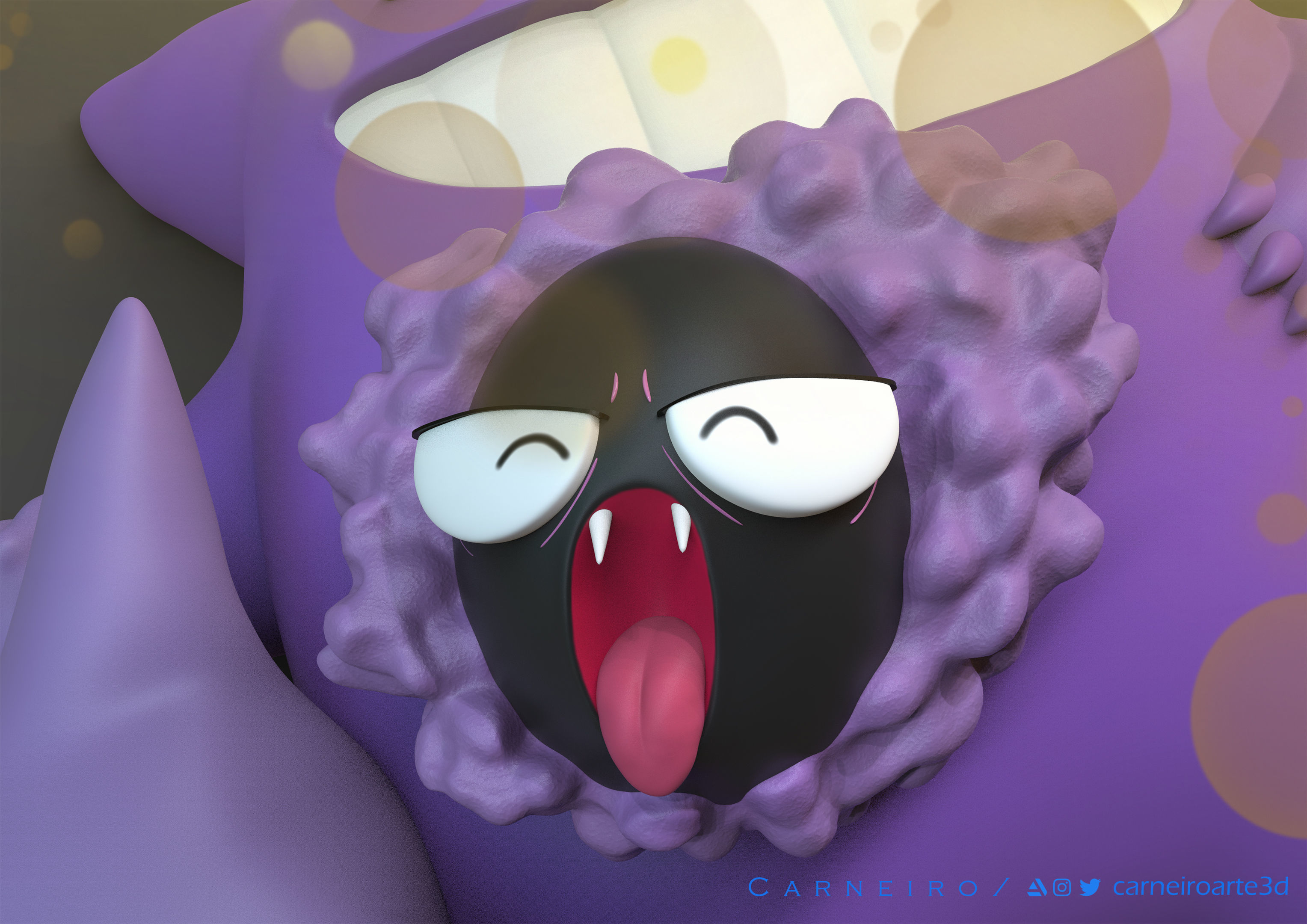 Gengar Haunter and Gastly 3D print model_2