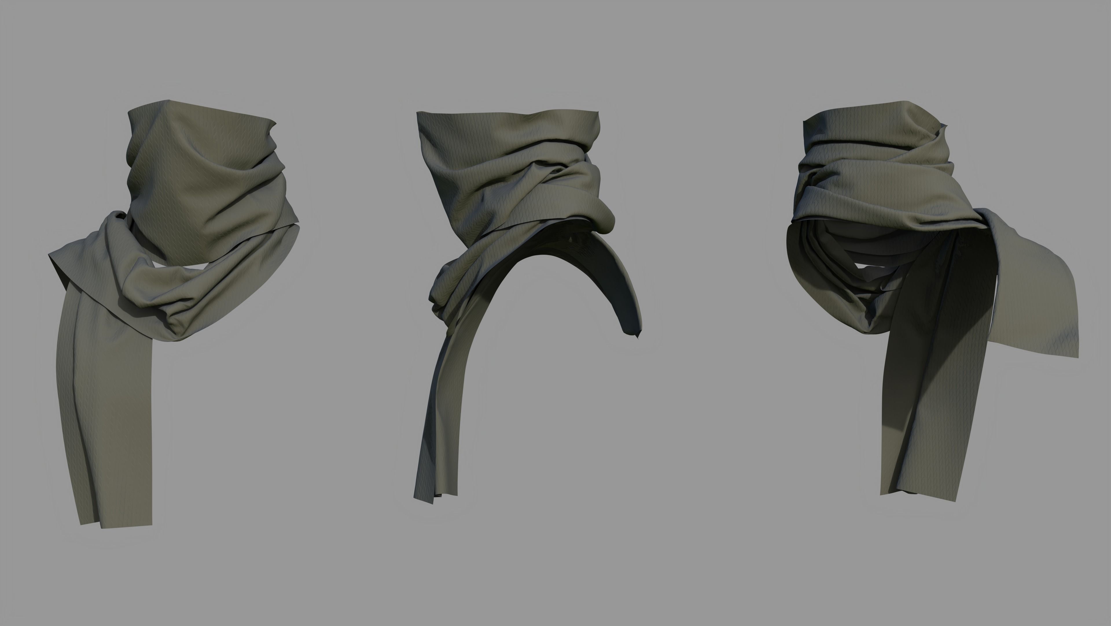Face Mask Low Poly With UV Vol 3 Low-poly 3D model_5