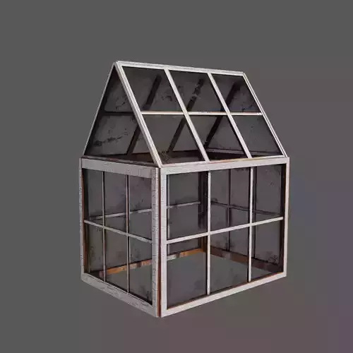 Small greenhouse Low-poly 3D model
