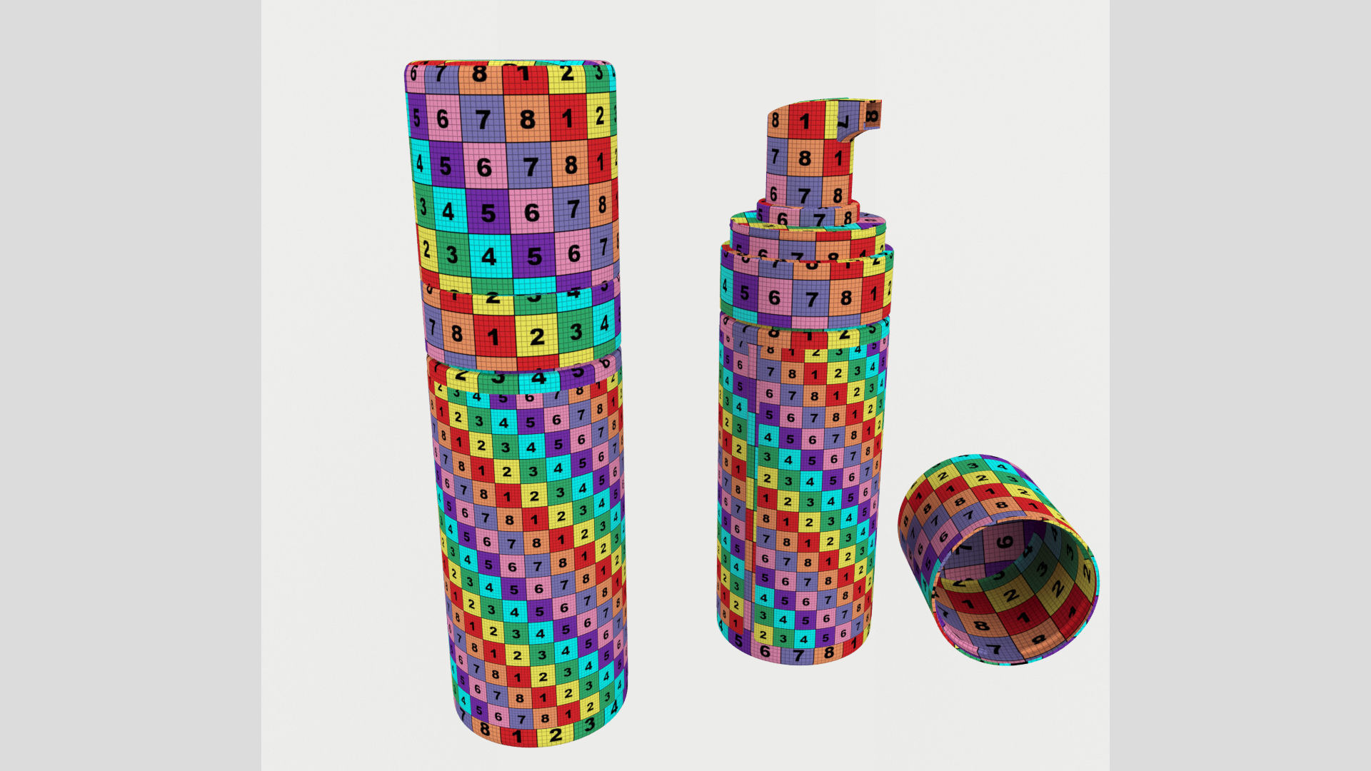 150ml 5oz Cosmetics Pump Dispenser Bottle Low High Poly 3D model_7