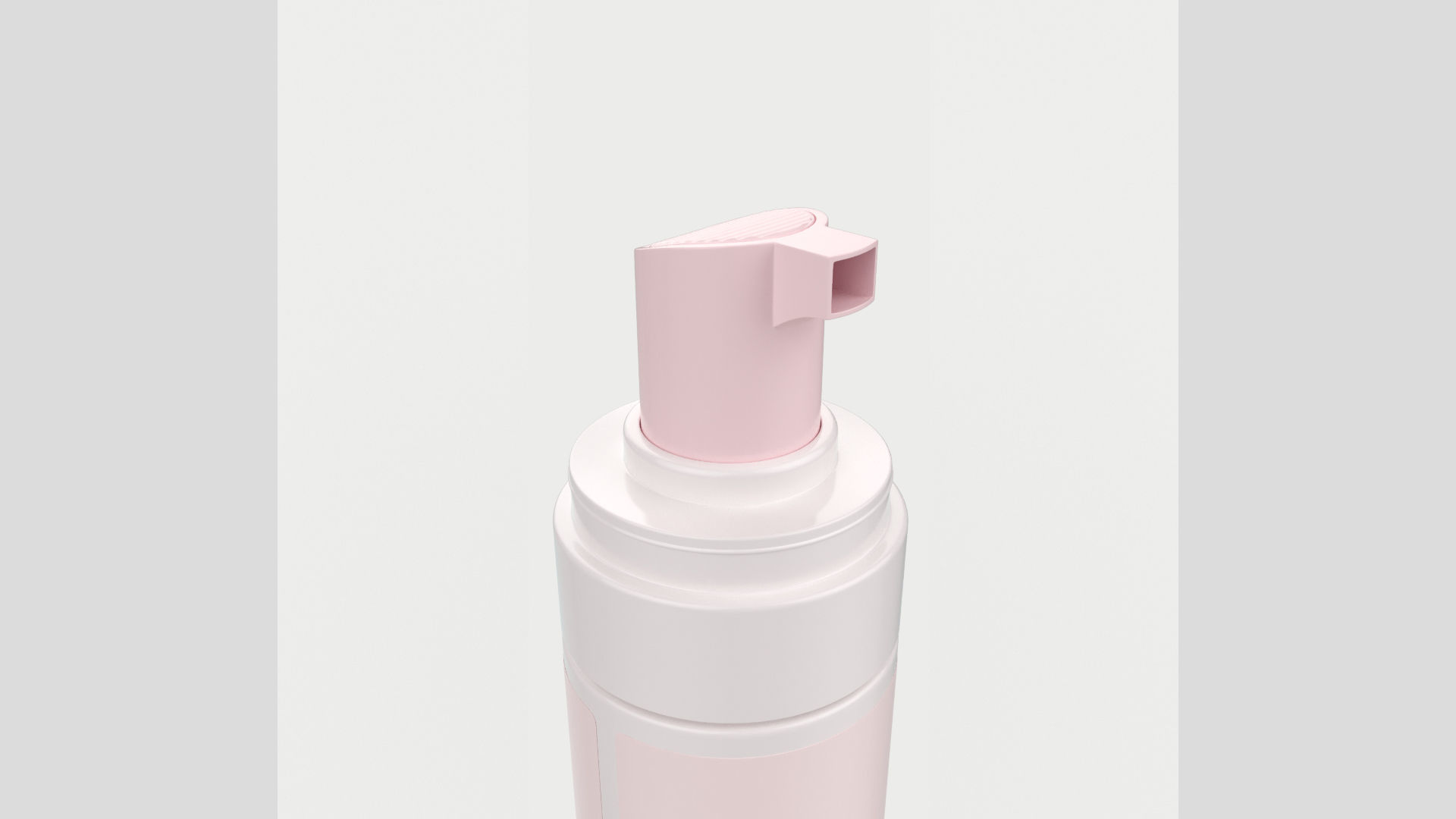 150ml 5oz Cosmetics Pump Dispenser Bottle Low High Poly 3D model_4
