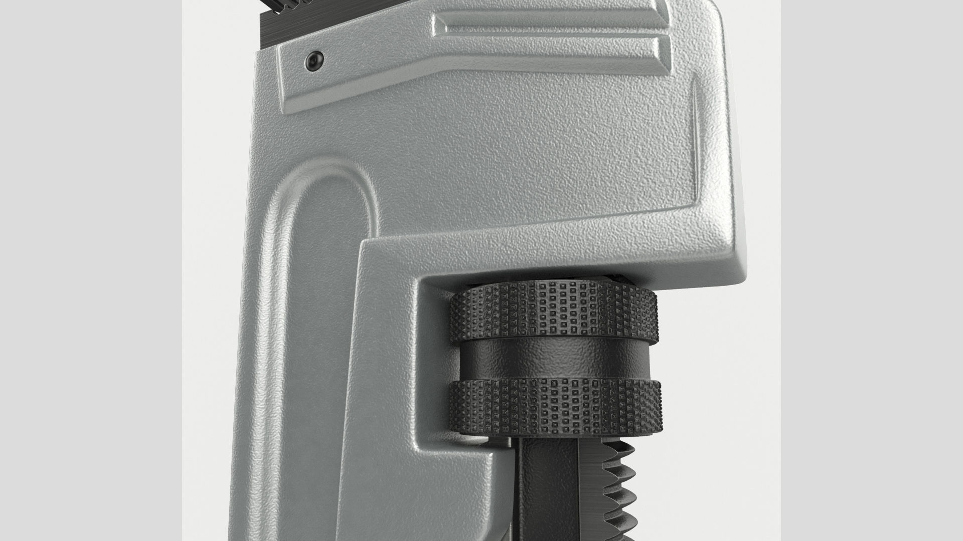 Pipe Wrench Tool Low High Poly 3D model_5