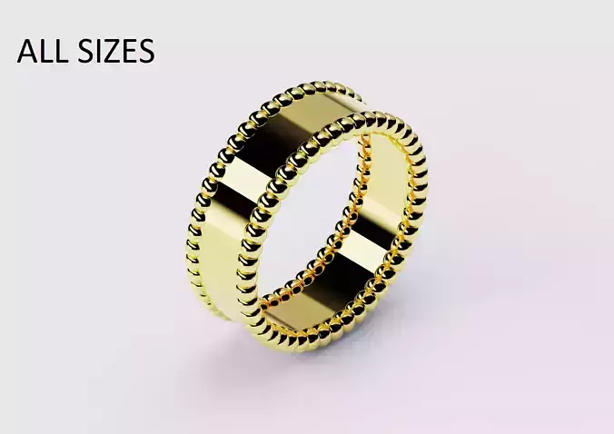  Perlee Rings Collection All Sizes 3D print model