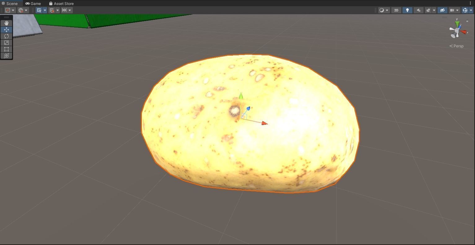Big Potato Low-poly 3D model_5