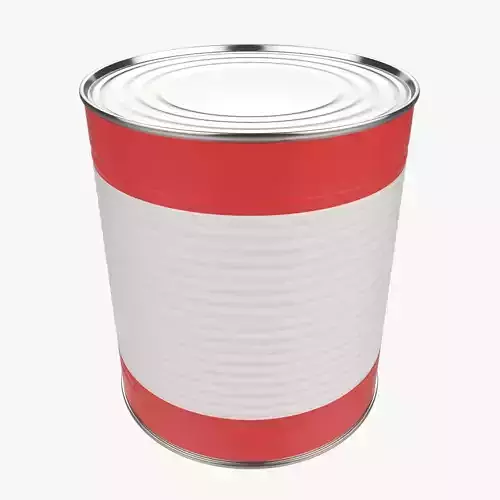 US no 10 Canned Food Low High Poly