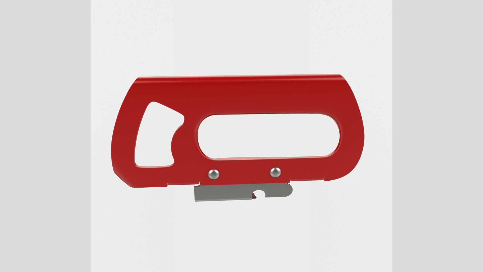 Can Opener with Cap Opener Classic Low High Poly 3D model_2