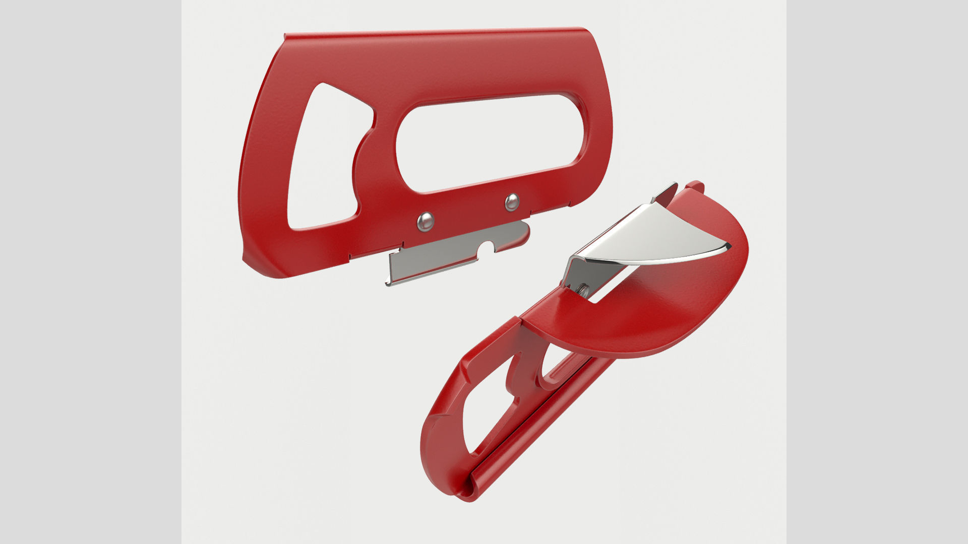 Can Opener with Cap Opener Classic Low High Poly 3D model_1