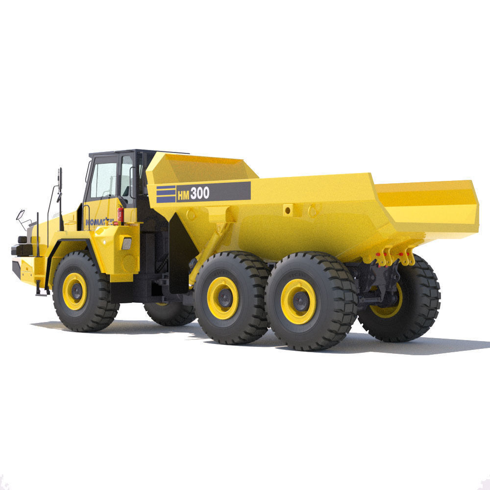 Articulated Dump Truck Komatsu HM300-2 3D model_4
