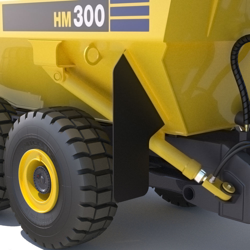 Articulated Dump Truck Komatsu HM300-2 3D model_10