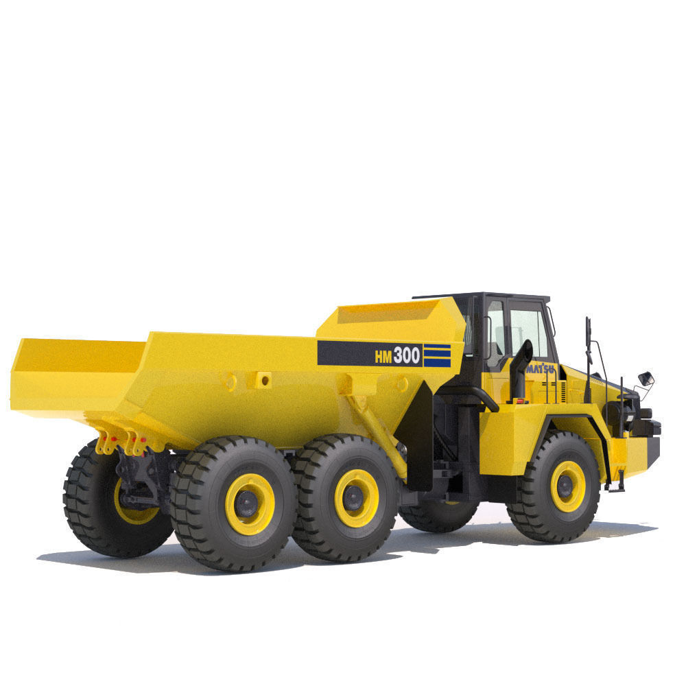 Articulated Dump Truck Komatsu HM300-2 3D model_3