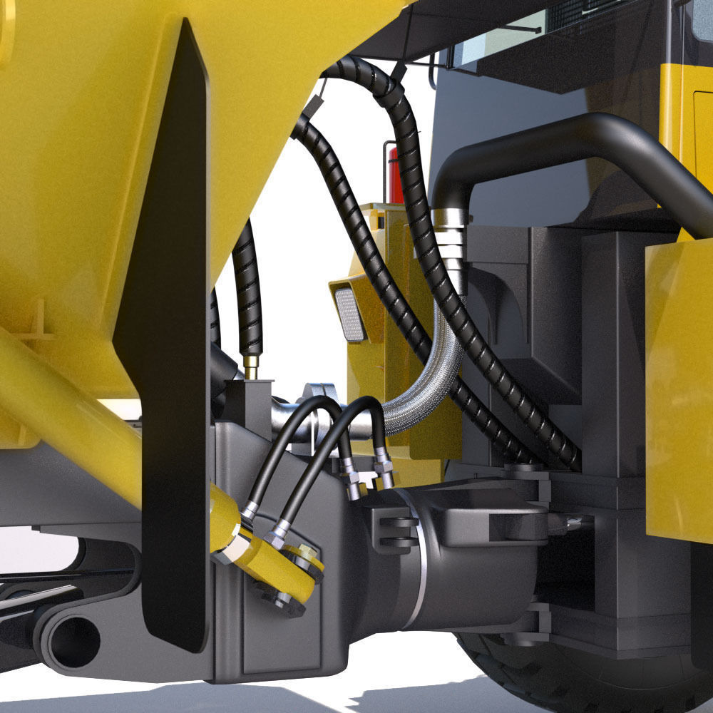 Articulated Dump Truck Komatsu HM300-2 3D model_14