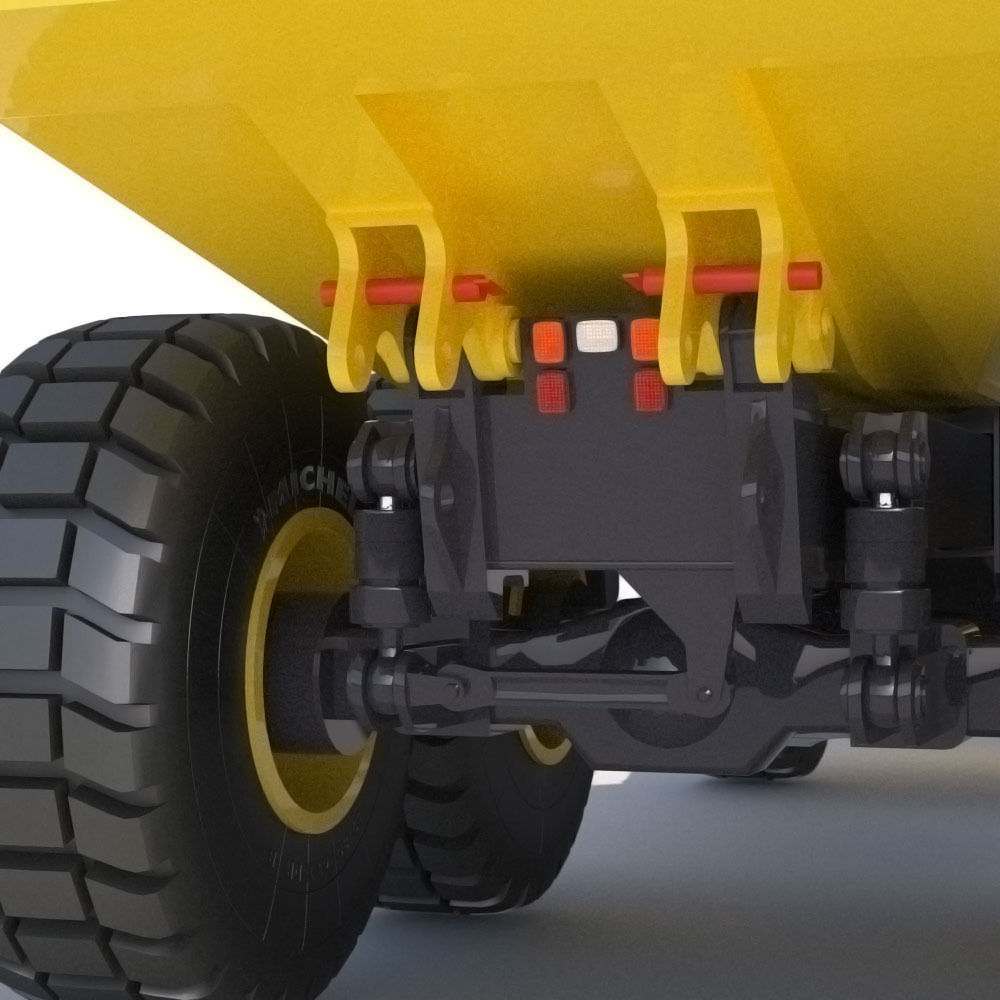 Articulated Dump Truck Komatsu HM300-2 3D model_9