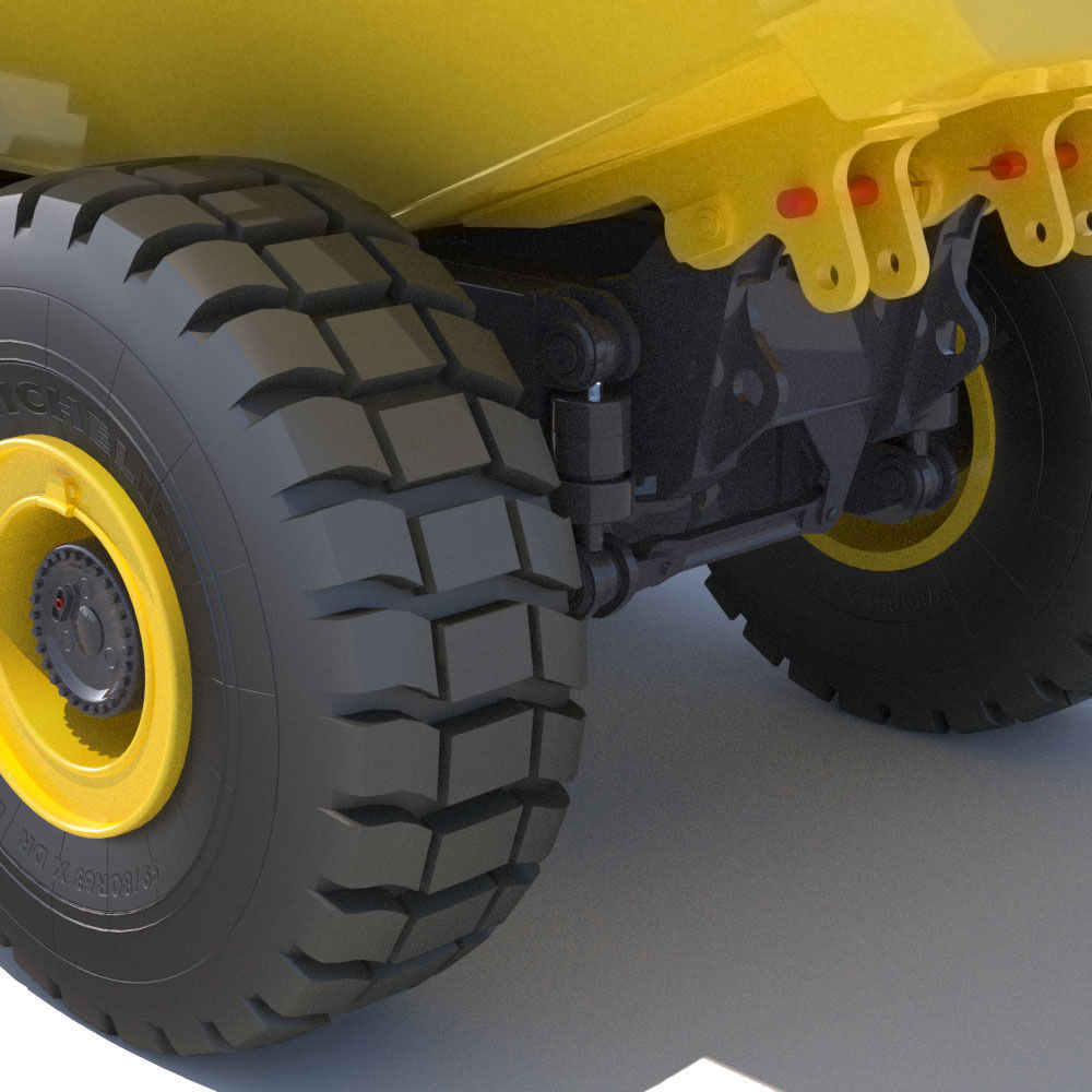 Articulated Dump Truck Komatsu HM300-2 3D model_13