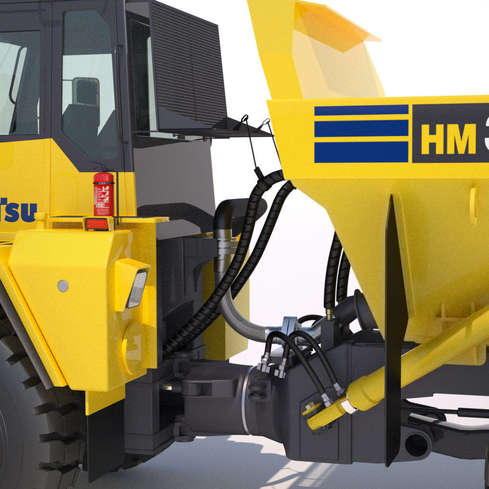 Articulated Dump Truck Komatsu HM300-2 3D model_11