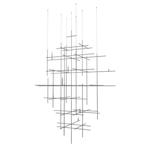 Custom made frame wire rod Wrought Iron chandelier