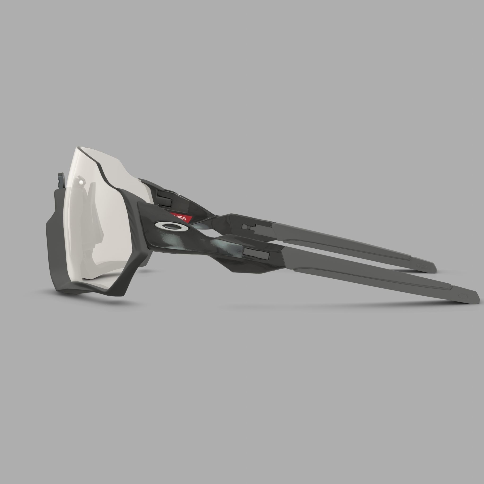 Oakley Flight Jacket  Photochromic OO9401 Sport glasses Low-poly 3D model_3