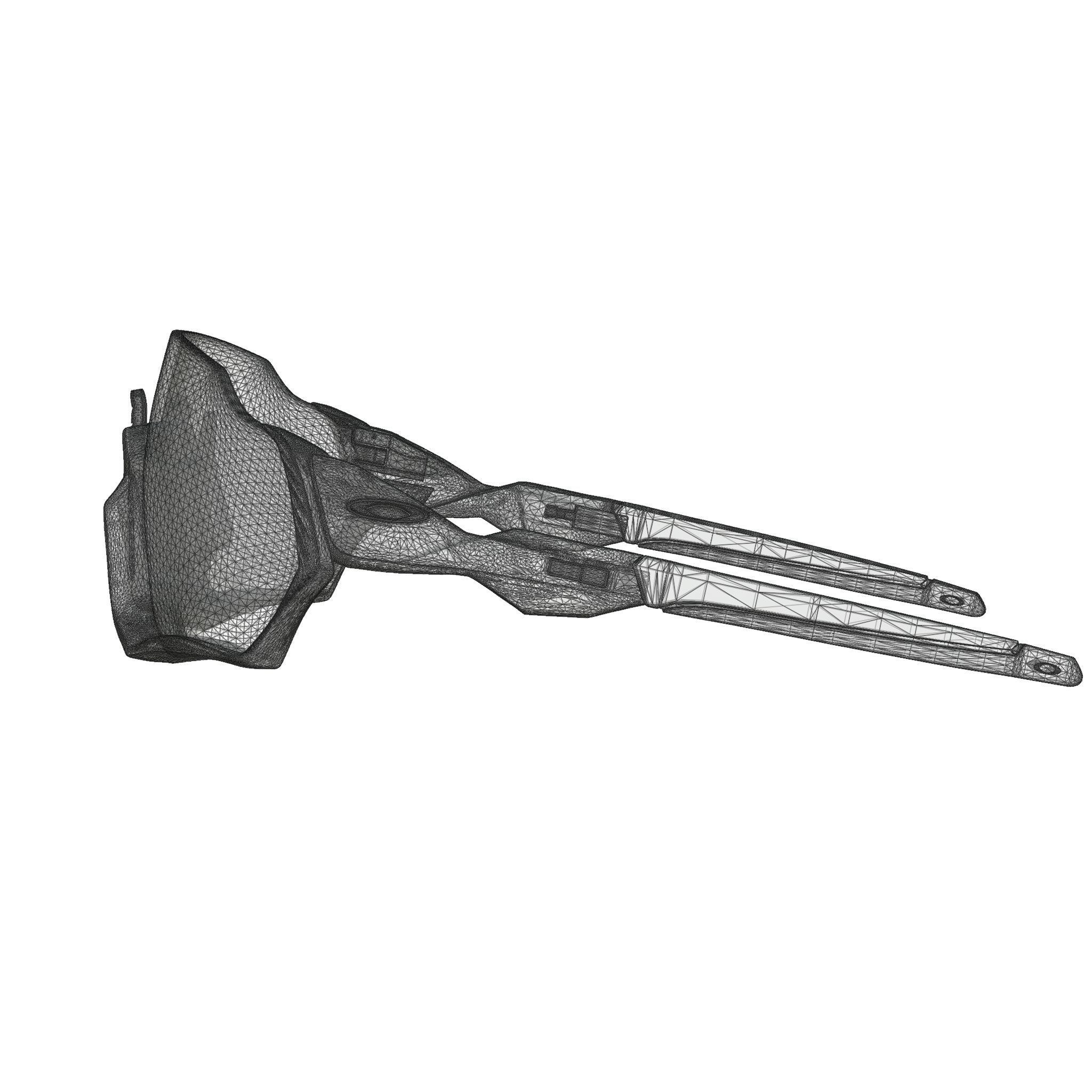 Oakley Flight Jacket  Photochromic OO9401 Sport glasses Low-poly 3D model_7