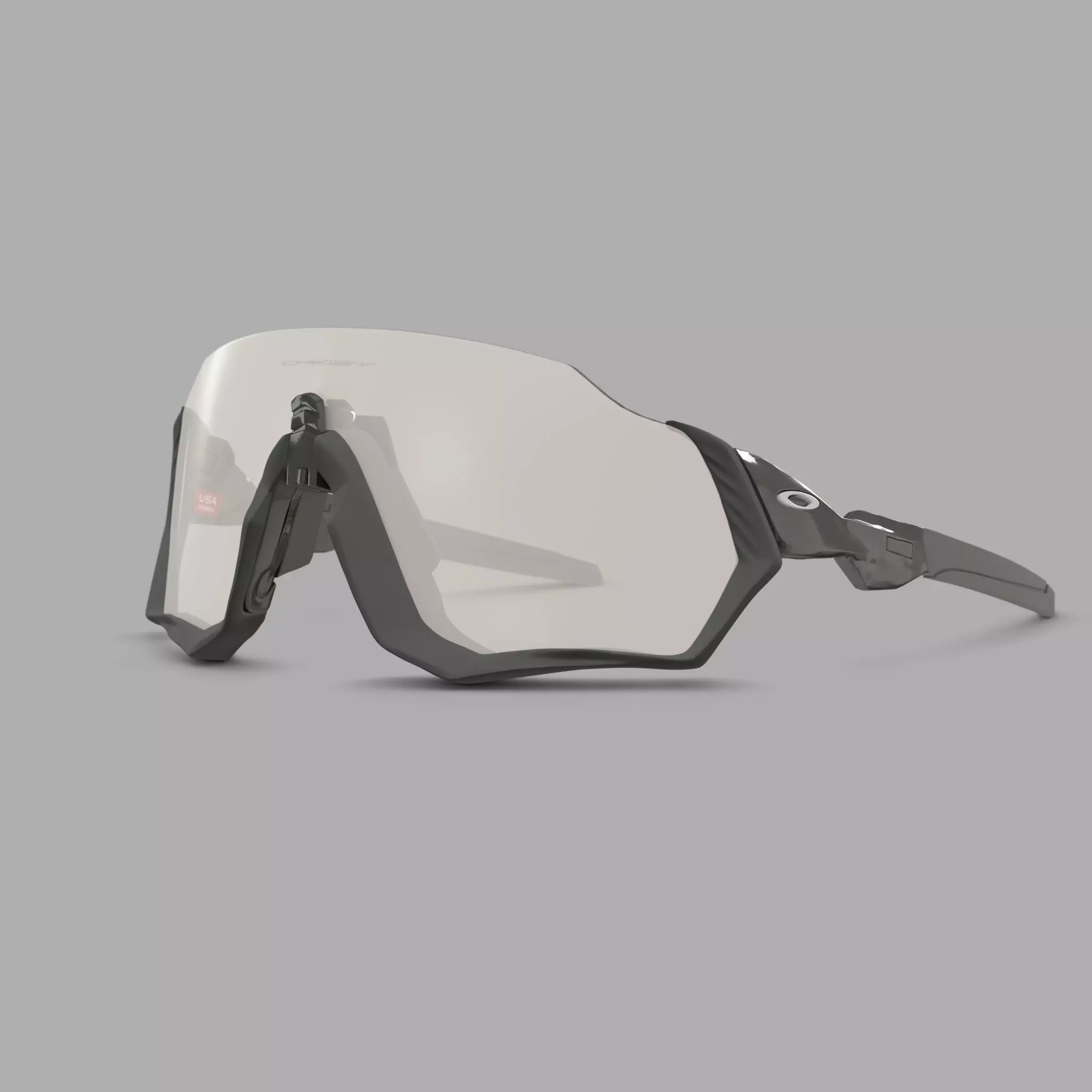 Oakley Flight Jacket  Photochromic OO9401 Sport glasses Low-poly 3D model_0